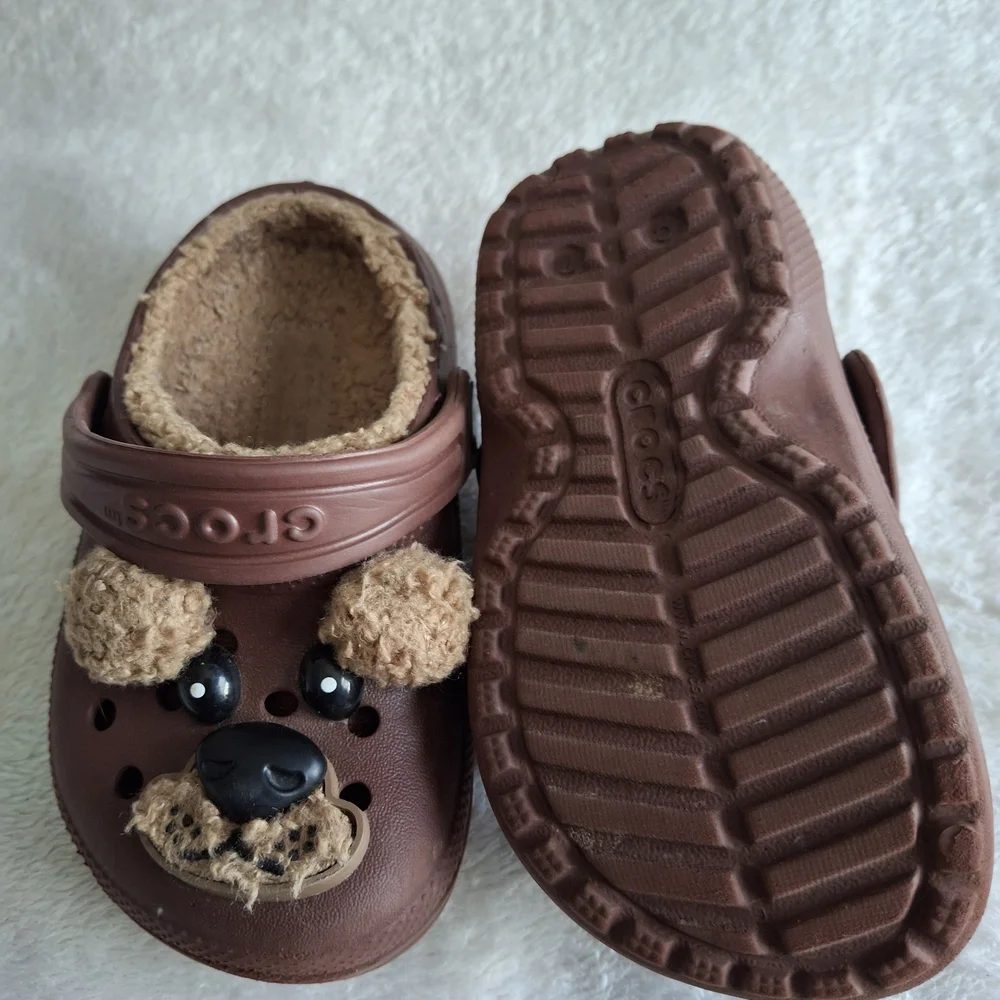 Brown Bear Crocs Clogs for Kids